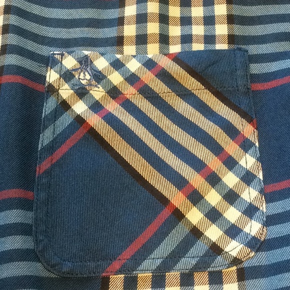 Penguin by Munsingwear Blue Button Down Plaid -L - Picture 6 of 16